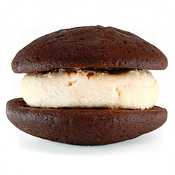 chocolate almond whoopie pie